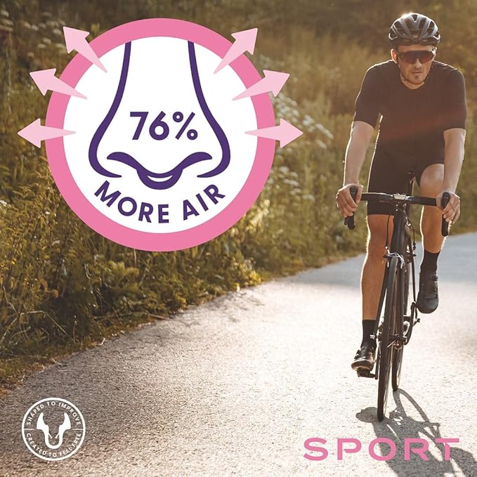 Airmax Unisex Sport Nasal Dilators One-Pack - Easy, Safe, and Comfortable Breathing Aid - Improves Airflow - Transparent - Small'