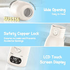 Portable Baby Bottle Warmer for Travel - 17 oz Big Capacity - Milk & Water Warmer, Ideal for Breastmilk and Baby Bottles - Accurate Temperature Control - Touch Screen Display - On-The-Go Convenience