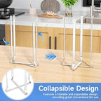 Water Bottle Drying Rack, Stainless Steel Baby Bottle Drying Rack, Collapsible Bottles Dryer Rack, Cup Rack Dryer for Water Bottles, Multifunctional Draining Rack for Sport Bottle, Reusable Bag