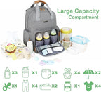 Diaper Bag Backpack with Changing Station, Baby Diaper Bag Organizer for Moms Dads Large Baby Changing Bags