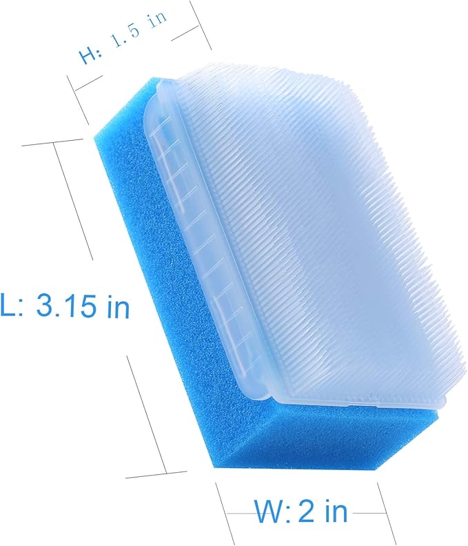 Baby Bath Time Sponge Brush- Body, Hair, and Scalp Cleaning - Gentle on Infant, Toddler Sensitive Skin - Great Sensory Feel(12 Pcs)