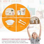 Kids Feeding Set 5 Pcs, Tableware Set for Toddlers Includes Plate Bowl Cup Fork and Spoon Utensil Flatware, Kids Flatware Set Dishwasher Safe, BPA Free (Giraffe)
