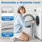 Pregnancy Pillows for Sleeping, C-Shaped Maternity Pillow for Pregnant Women, Memory Foam Body Pillow with Removable Cover, Adjustable Support for Back, Legs, Belly, Neck, 53.2’’ x 9.8’’