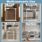 Extra Wide Long Baby Gates 62-67 Inch Stairs Doorways Pet Dog gate Indoor Outdoor Pressure Mount No Drill Walk Through Safety Child Gate