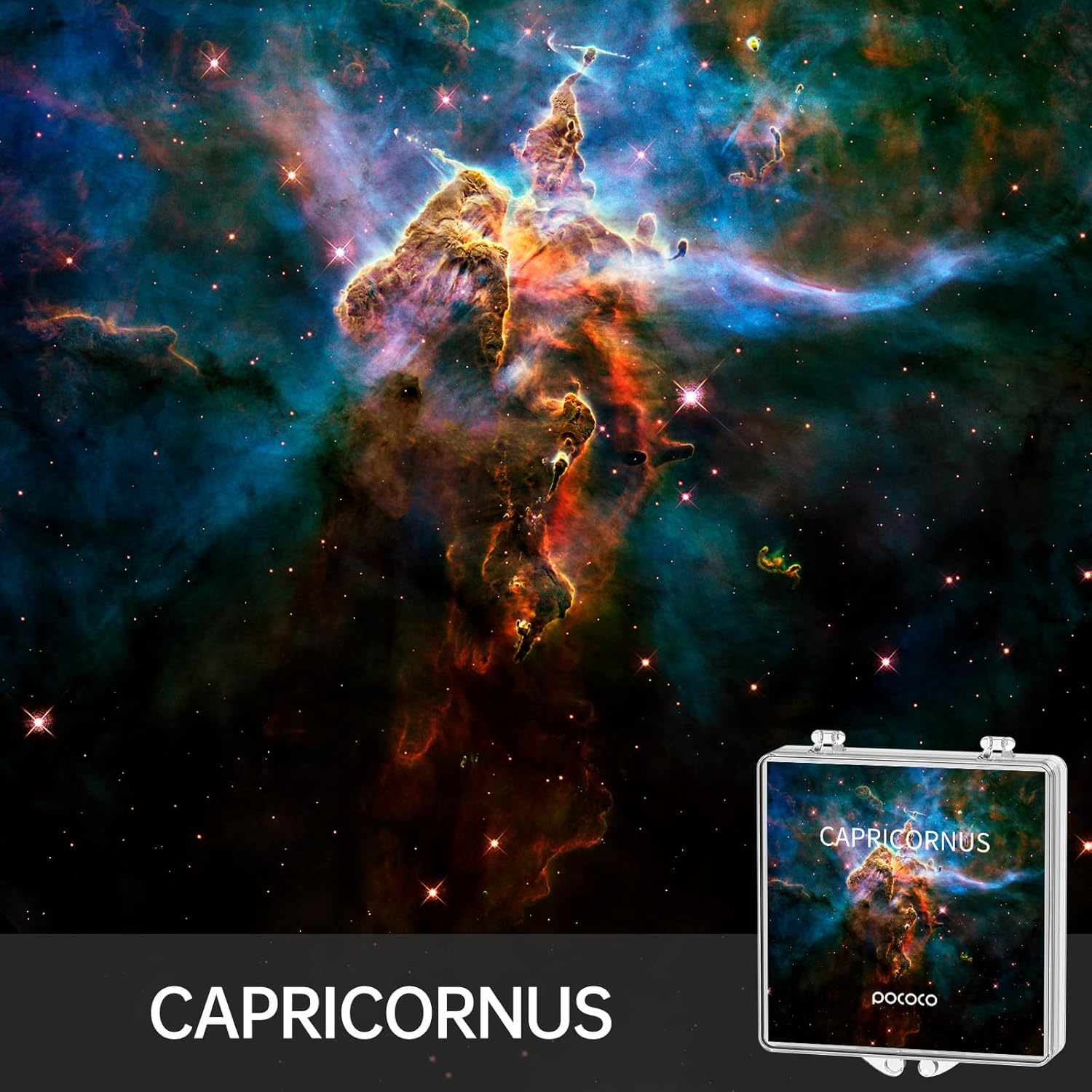 POCOCO Realistic Constellation-1 Galaxy Star Projector Night Light Discs: Realistic Galaxy Patterns, 5K Ultra HD, 96% Light Transmission, High Brightness - 6-Piece Pack (Projector Not Included)