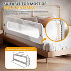 Foldable Toddler Bed Rails - Kids Guard Bumper for Crib Safe Bed Side Rail for Twin Queen King Full Size Beds 32inch