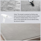 MAXYOYO Grey Coral Velvet Area Rug, Thick Japanese Tatami Mat Living Room Carpet with Non-Slip Backing, Large Solid Color Mat for Bedroom Dormitory Yoga, 59 by 78 inch