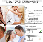 Generic Custom Wall Clock Personalized Wall Photo Customized Round Clock for Birthday Wedding Present Family Friends Gifts, 10inch-25cm