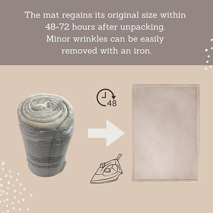 Premium Baby Playmat for Floor 80" x 110" Beige – Cloudsoft Coral Velvet Memory Foam Rug for Crawling – Non-Slip, Water-Resistant, Non-Toxic, Easy-Care Muscle Mat – Thick Play Mat for Baby