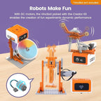Creator Kit for VinciBot Robotic with 434+ Building Blocks & 20 Building Cases for Kids School STEM Education Class, DIY Science Experiment Kit for Kids Ages 8-12