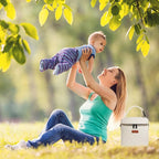 Mancro Breastmilk Cooler Bag for Travel, Fits 4 Baby Bottles Up to 9 Ounce, Baby Bottle bag with Ice Pack, Insulation Breast Milk Cooler Travel, Cream