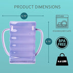 Dinneractive Sip Wiz - Baby Pouch Holder No Squeeze Pouch Food Pouches & Juice Box Holder - Anti-Squeeze Yogurt Pouch Reusable Toddler Essentials 2 Pack