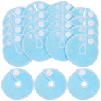 GLEAVI 28pcs G Tube Pad Holder Feeding Tube Button Covers Reusable Nursing Pads Soft Absorbent Breast Pads for Kids Breastfeeding Supports Nursing Care Sky-Blue