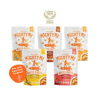 Mission Mighty Me Nutty Puffs All-Flavor Variety Pack - Organic Peanut Butter and Mixed Nut Butter Puffs for Babies + Kids - Pediatrician Developed - USDA Organic, Plant-Based Protein, Gluten-Free Snack (1.5oz, 5-Pack)