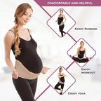 Gabrialla Made in USA Pregnancy Belly Band, Soft & Breathable Maternity Belly Band – Pregnancy Belt for Back, Pelvic & Waist