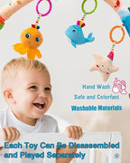 Pau1Hami1ton Baby Stroller Arch Toys, Car Seat Toys,Baby Gifts.S-19(Fish)