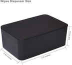 Diaper Wipes Dispenser, Tissue Storage Box Case, Wet Wipe Dispenser Holder with Lid for Home, Office, Cars (Black)