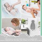 Baby Bath Support | Newborn Bathtub,Ideal for Babies Less Than 6 Months Old with Thermometer Baby Bather, Baby tubs for Baby tubs for Newborn Essentials Must Haves-Baby tub (Gray)