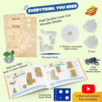 Smartivity Microscope 100x Zoom STEM Toy for Kids Age 8 to 14 Years Old | Cool Birthday Gifts Ideas for Boys & Girls | DIY Science Toys for 8,9,10,11,12,13,14 Years I Wooden Engineering Game