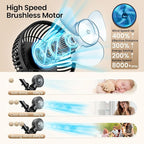 20000mAh Portable Stroller Fan with Auto Oscillating, Extended Anti-Slip Detachable Flexible Tripod, Power Bank & LED Light, 3-Speed Quiet Long Time Cooling Clip On Fans for Baby Crib Car Seat Travel