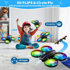 RC Drone for Kids and Beginner, Small RC Quadcopter with Lights and 3D Flip, Altitude Hold, Headless Mode, Propeller Full Protect, Easy to Fly Toys Drone for Kids Boys and Girls Gift (Black)
