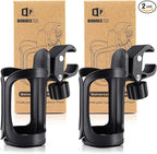 Pack of 2 Stroller Cup Holders, Universal Drinks Holder for Bikes, Trolleys or Walkers