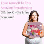 New Mom Postpartum Breastfeeding Essentials Kit for Nursing Mama, Lactation Tea, Silicone Breast Pump, Reusable Breast Pads, Pain Relief for Sore Cracked Nipples, Spa and Relaxation Basket Box Set