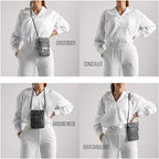 VENTURE 4TH Passport Holder Neck Wallet with RFID Blocking Nylon Lining - Hidden Neck Pouch for Travel (Sleek Purple)