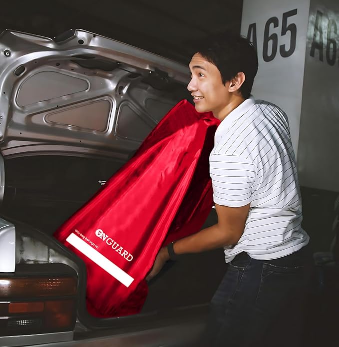 ONGUARD Waterproof Single and Double Stroller Bag for Airplane - Travel Stroller Cover for Air Travel and Storage - Gate Check Bag Backpack- Baby Airplane Essentials - Red