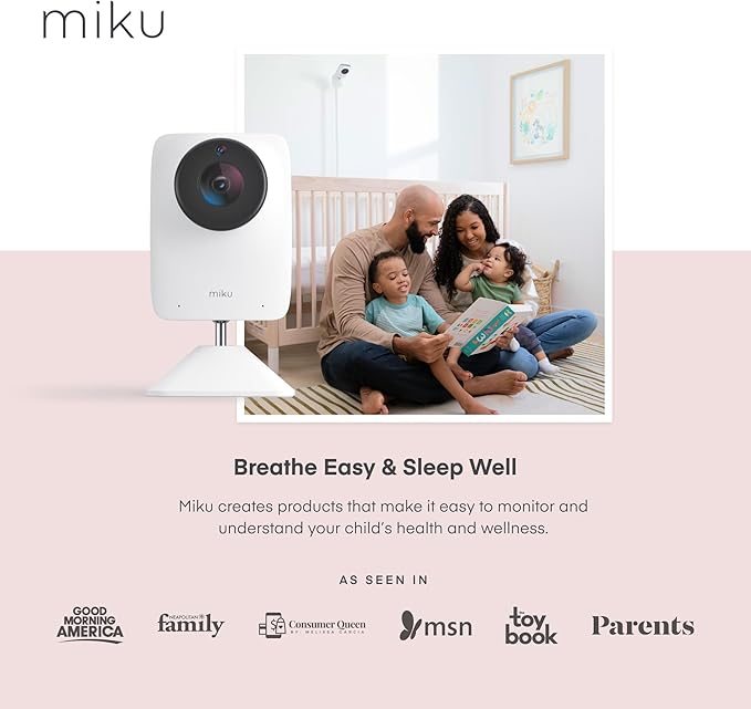 Miku Floor Stand Accessory for Miku Pro Upgraded Smart Baby Monitor, Adjustable Stable Base for Crib and Nursery Placement, Easy to Install, Tools Included, Monitor Not Included