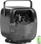 5000mAh Rechargeable Bubble Machine, 90°/180°/360° Auto Rotation, 3 Speeds, Automatic Bubble Blower for Parties, Weddings, Getherings Indoor Outdoor, Bubble Maker Toy for Toddlers, Kids, Pets