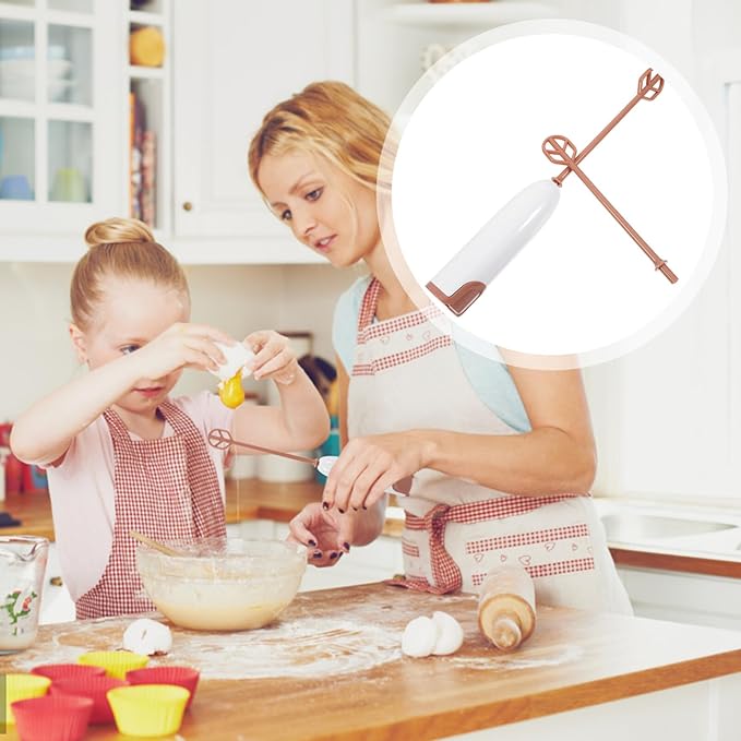 Electric Baby Formula Mixer Handheld Drink Mixer Infant Milk Powder Kitchen Small White