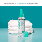 Munchkin HYP03 Diaper Rash Hypochlorous Acid Spray for Face and Body, FSA Eligible, Removes Rash-Causing Germs, Helps Promote Healing, Gentle for Sensitive & Eczema-Prone Skin, 3.4 Ounce