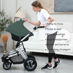 Car Seat Cover Baby for Nursing, Baby Breastfeeding Cover Carseat Canopy Covers, Solid Color Multi-use Nursing Cover for Babies (Roman Green)