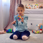 Nutty Toys Fidget Spinner Dimple Popper Sensory Toy - Top Stress & Anxiety Relief Gifts 2024 Unique Christmas Stocking Stuffers Idea for Toddler Kids & Adults Best Teen Girl Teenage Boys Tween Present