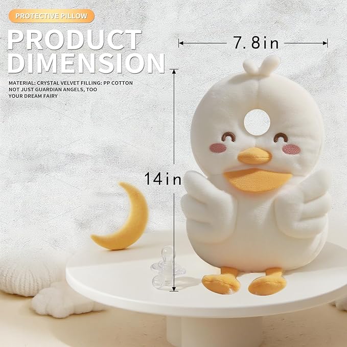 Baby Head Protector,Adjustable Baby Head Protection Backpack (Duck)