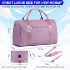 Diaper Bag Tote: Mommy Bag, Baby Bag for Boy and Girl, Mom Hospital Bag, Twins or 2 Kids Diapers Bag