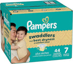 Pampers Baby Diapers - Swaddlers - Size 7, 44 Count, Ultra Absorbent Disposable Infant Diaper