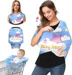 Baby Car Seat Stroller Cover Nursing Cover New Mom Breastfeeding Scarf Soft Stretchy Infant Carrier Cover Car Canopy Coverage