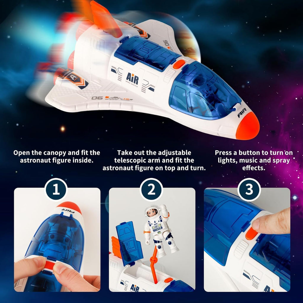 Concentration, Focus, Space Toys Rocket, Rocket Ship Toys, Astronaut Toy for Kids 3-5 Educational, ToyGift for Boys & Girls, Concentration, Educational, Concentration, Learning