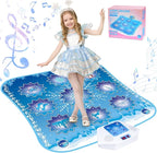 Dance Mat Kids Frozen Toys - Electronic Dance Mat for Girls Boys, Kids Dance Mat 5 Game Modes, Built-in Music, Touch Sensitive Light Up LED, Dance Floor Mat, Gifts for 3 4 7 12 Year Old Girls Boys