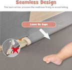 BABY JOY Bed Rail for Toddlers, 77’’ Extra Long, Height Adjustable & Foldable Baby Bed Rail Guard w/Breathable Mesh & Double Safety Child Lock for Kids Twin Double Full Size Queen King Mattress, Gray