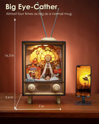 Rolife 3D Wooden Puzzles for Adults DIY Book Nook Kit 16" Ferris Wheel Music Box Model Building Set with LED Crafts for Adults Gifts for Girls Boys (Sunset Carnival)