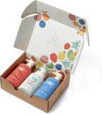 Dabble & Dollop USA Bundle, 3-in-1 Natural Bubble Bath, Body Wash & Shampoo for Kids, Paraben & Sulfate Free, Vegan, Tear-Free, Strawberry, Vanilla & Blueberry (Set of 3)