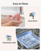 HEYVALUE Nasal Aspirator for Baby, Hospital Grade Nose Sucker with 9 Levels Suction, Night Light and Nursery Rhyme Soothing, Electric Nose Suction for Baby with Food-Grade Silicone Tips Blue