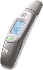 HealthSmart Compact Instant Read Infrared Digital Ear Thermometer, Measures Ambient Air Temperatures, Fahrenheit and Celsius Readings, FSA & HSA Eligible, Grey (Pack of 36)