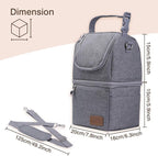 Momcozy Insulated Baby Bottle Bag, Multi-Function Breastmilk Cooler Bag, Fit as Wine Carrier or for Milk Bottles Like Dr. Brown, Comotomo, Philips, Nuk, Lansinoh, etc.