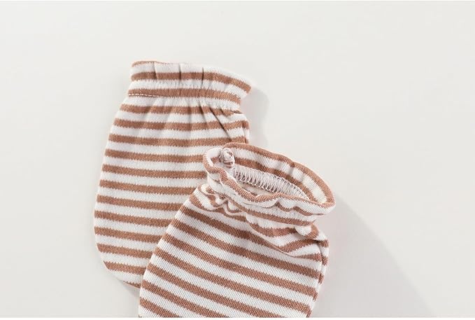 5 Pack Unisex New Born Boy Girls No Scratch Mittens Cotton Soft Baby Gloves Accessory 0-3 Months Infant Essentials