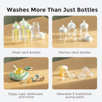 Momcozy KleanPal Pro Baby Bottle Washer, Sterilizer & Dryer - All-in-One Cleaning Machine for Bottles, Pump Parts & Baby Essentials - Time-Saving & Effortless Care