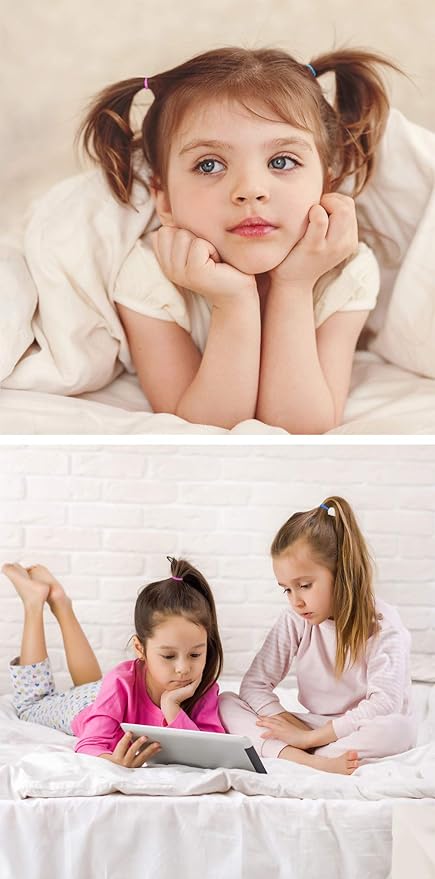 Youxuan Kids Elastics No Damage Colored Hair Bands Fashion Girls Hair Ties 1000 Count Small Size